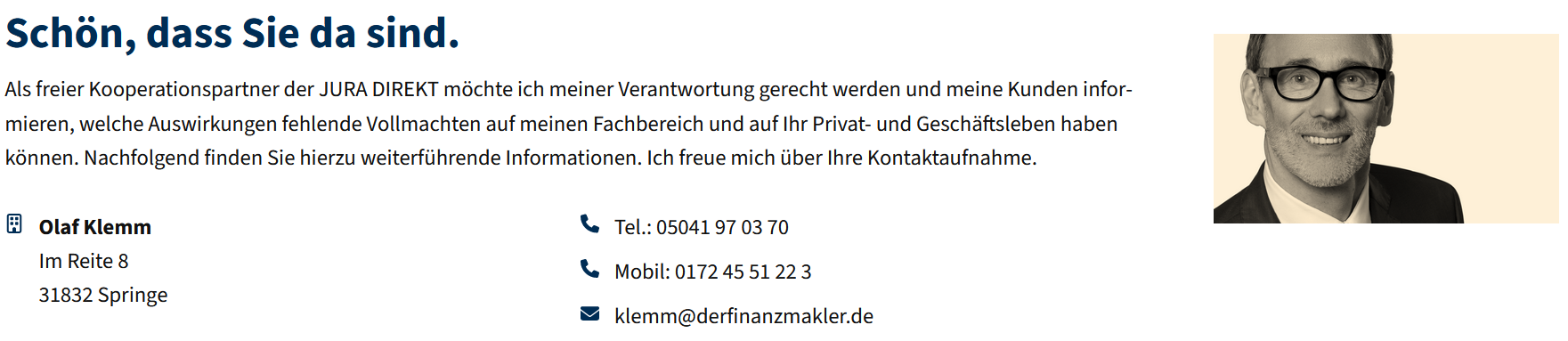 Link zu Vollmachten